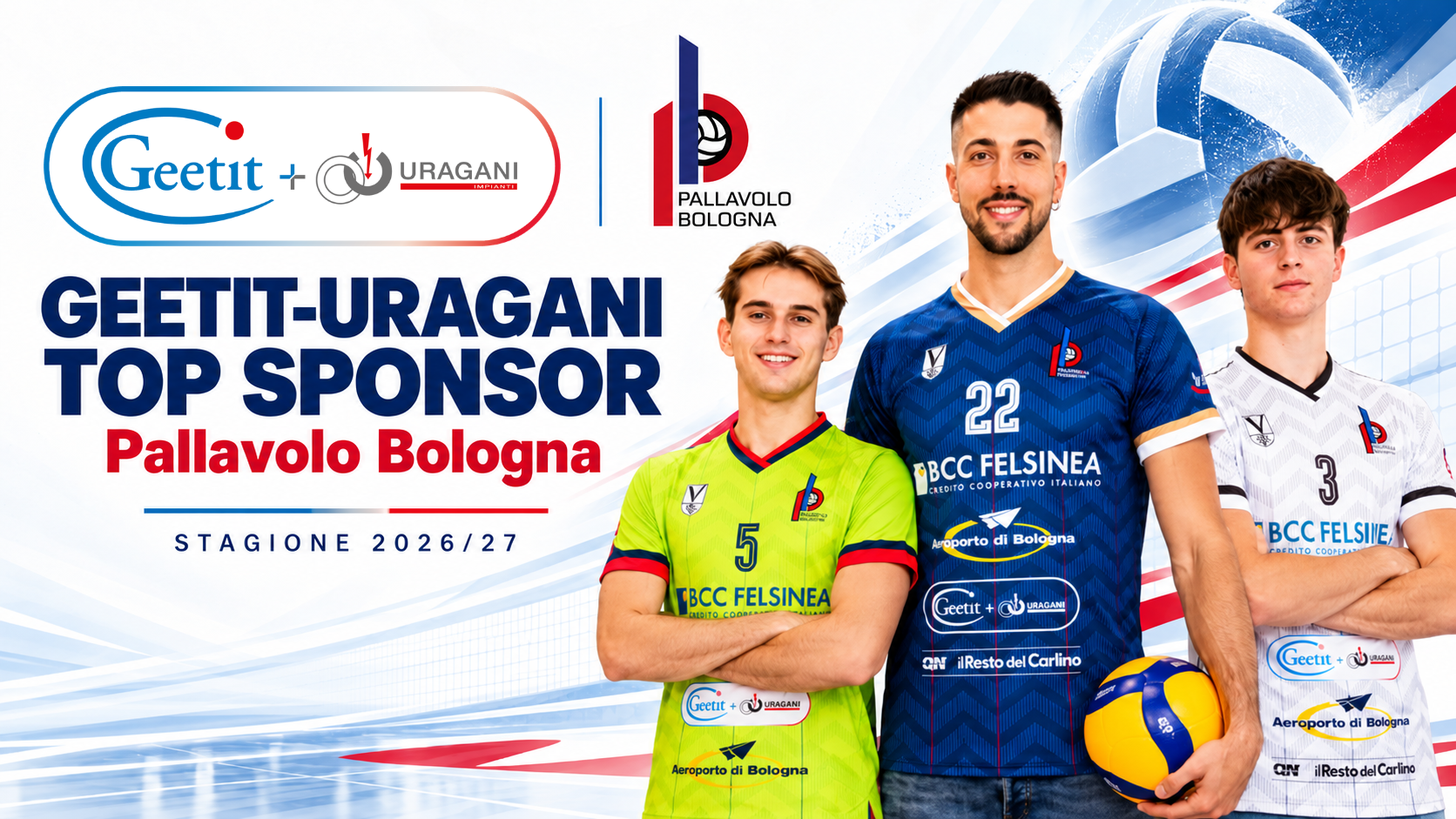 Geetit Uragani TOP SPONSOR Pallavolo Bologna